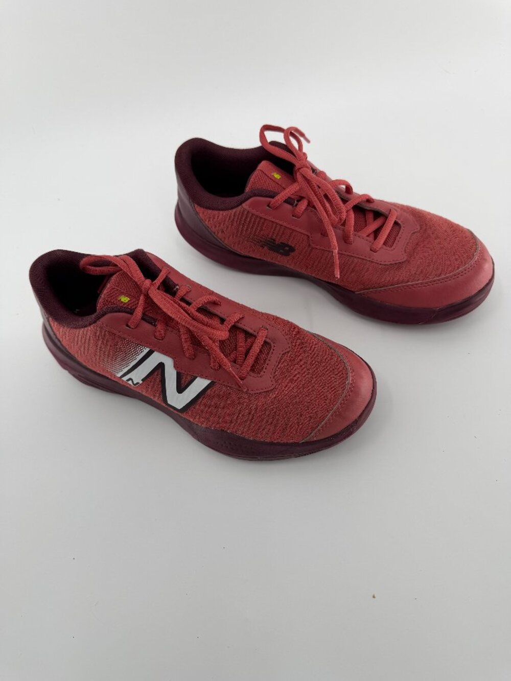 New Balance 996 v5 Tennis Shoes Crimson Red Burgundy Kids Boy's Size 7 KC996BR5